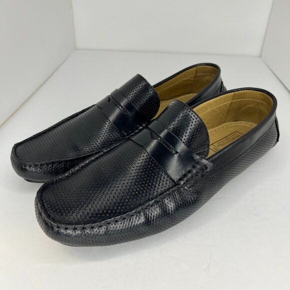 Mercanti Fiorentini Other - Mercanti Fiorentini MF-3601 Black Relax Slip-On Leather Size 12M Driving Loafers